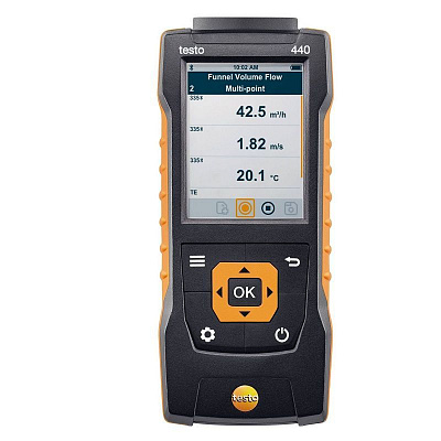 testo 440 - Прибор для измерения скорости и оценки качества воздуха в помещении